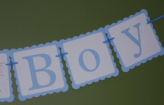 Its A Boy Cherry Blossom Baby Shower Banner Il_570xn