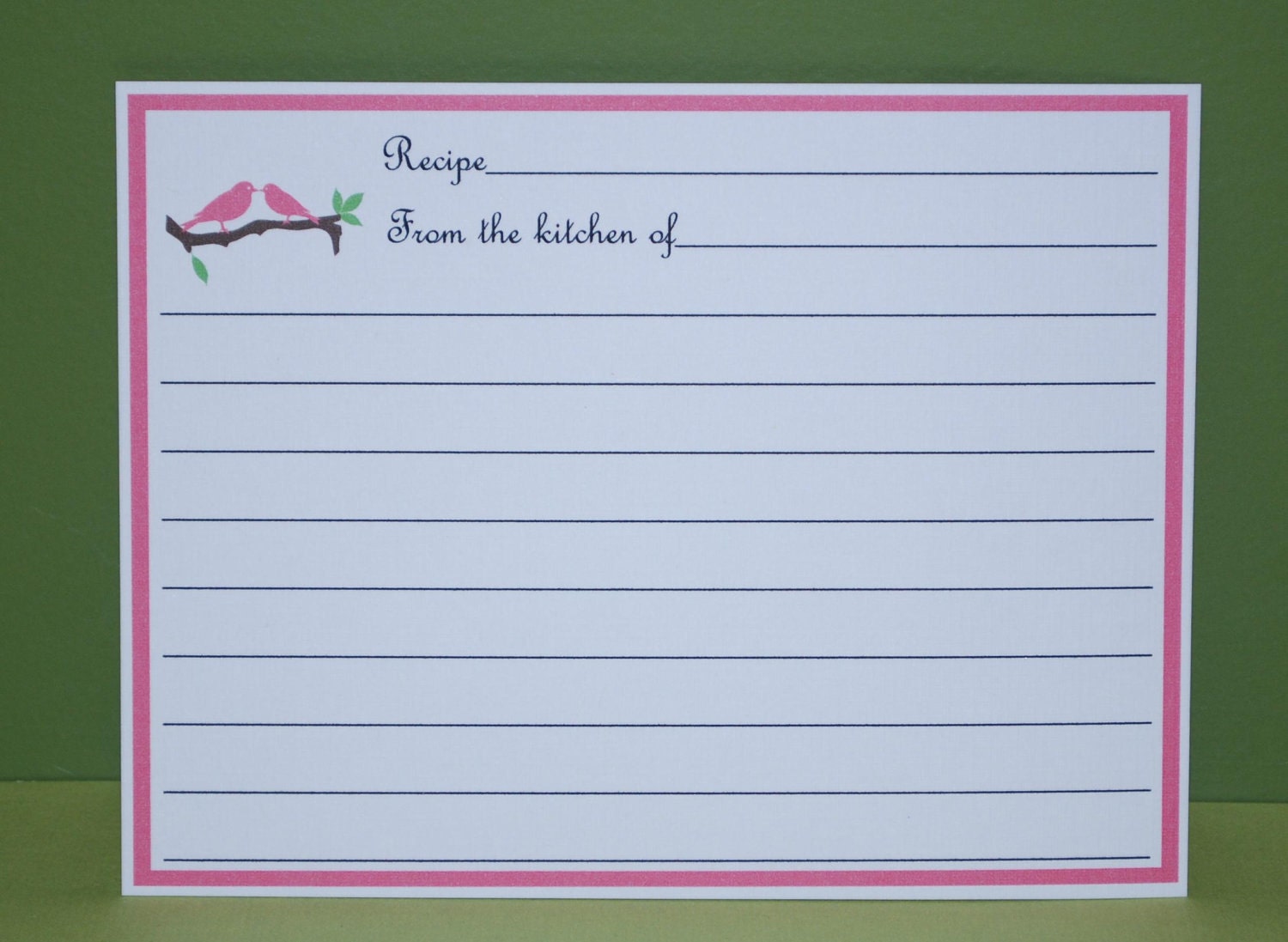 Recipe cards, love birds, bridal shower (set of 25) Il_570xn