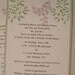 Custom Bridal Shower invitation with wonderful die cut design of leaves, set of 25 invites