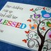 BLESSED (Gift for Mom) original painting personalized