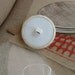Handmade Fabric Buttons - Large Beige Red Dark Blue Anchor Nautical Marine Stripes Polka Dots Ship Handmade Fabric Buttons 1.25 Inch 6's