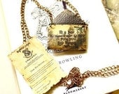 Hogwarts accpetance letter - Harry Potter personalized necklace