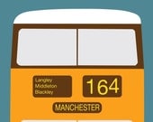 Manchester Bus Print
