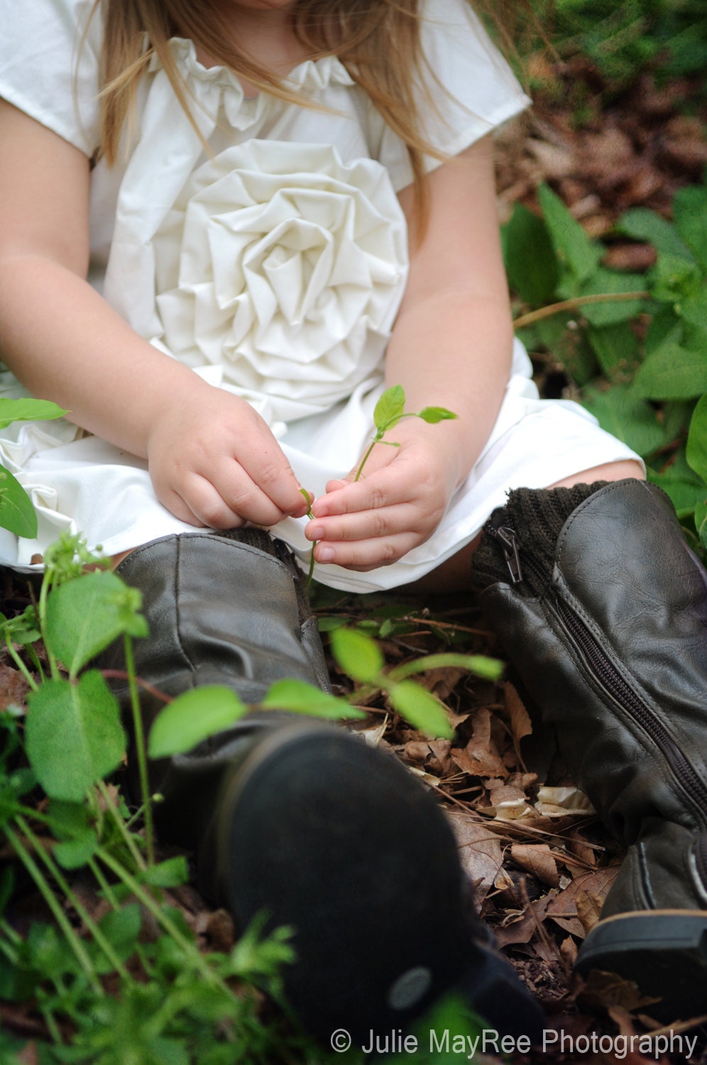 girls country western DRESS, the Plain Jane in ivory, brown or white custom newborn to 6 peasant boutique vintage inspired