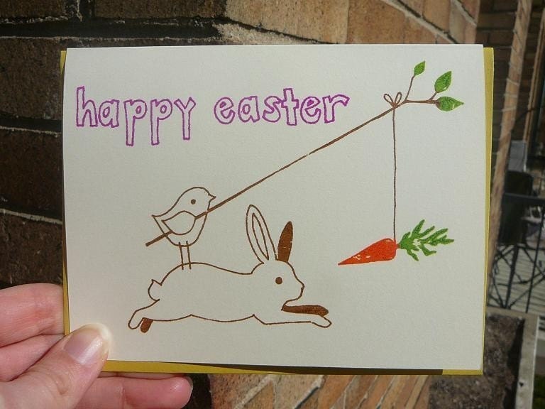 Fun with the Easter Bunny - Gocco Card