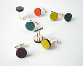 Cufflinks - choose from four bright colours