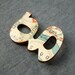 Vintage map g brooch