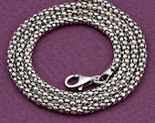 Antiqued Sterling Silver Necklace Chain 18 inch