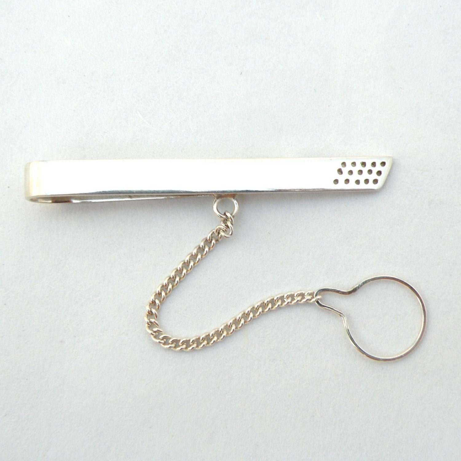 Strainer Tie bar- sterling silver