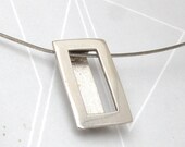 Rectangular Pendant-sterling silver