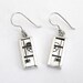 What have we just discovered...- Earrings-sterling silver