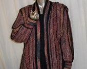 Swing Coat in beautiful cinnamon and black colors