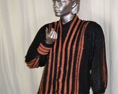 BLACK WITH COPPER ACCENTS BLOUSON JACKET