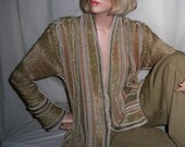 Long tailored jacket in soft earth tones