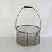 Antique wire farm basket egg carrier with hook img