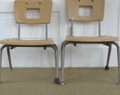 Vintage Pair of Vintage Child Chairs