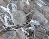 Hand Stamped Flower Petals And Vintage Sheets of Music by My Broken Art on Etsy