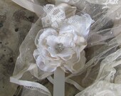 Wedding Wrist Corsage With Rhinestones Made to order