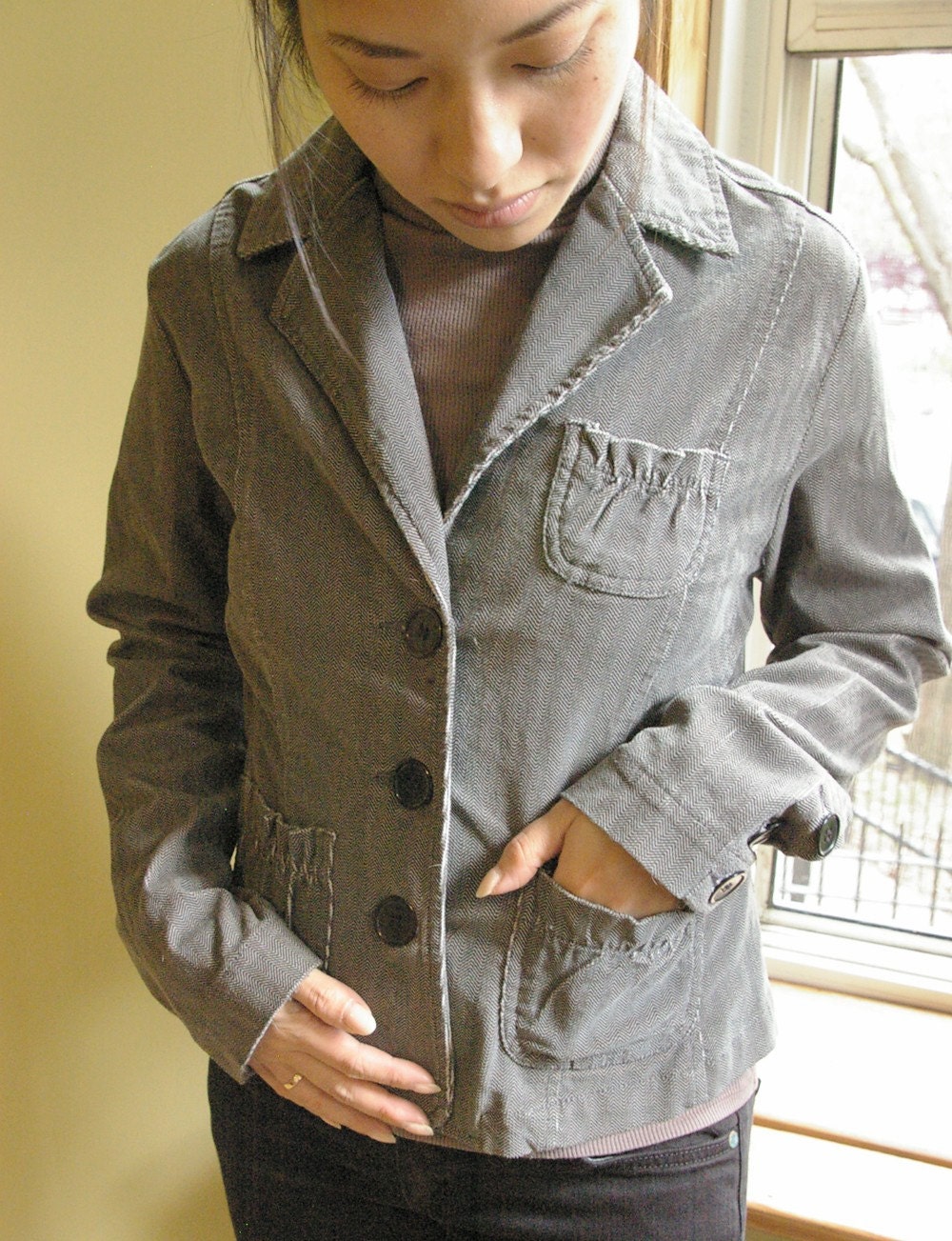 Vintage Bill Blass Herringbone Jacket