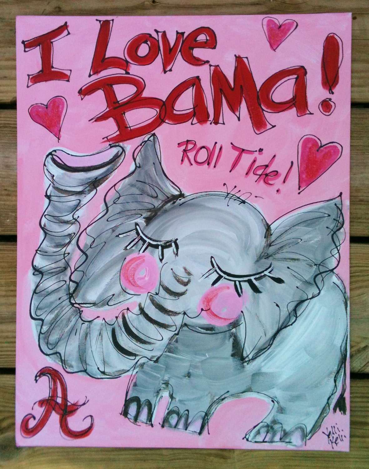 Who Do You Love    Custom My Team Spirit Painting For College Team