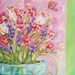 Beautiful Flower Vase Personalized Nursery Painting LARGE Made To Order