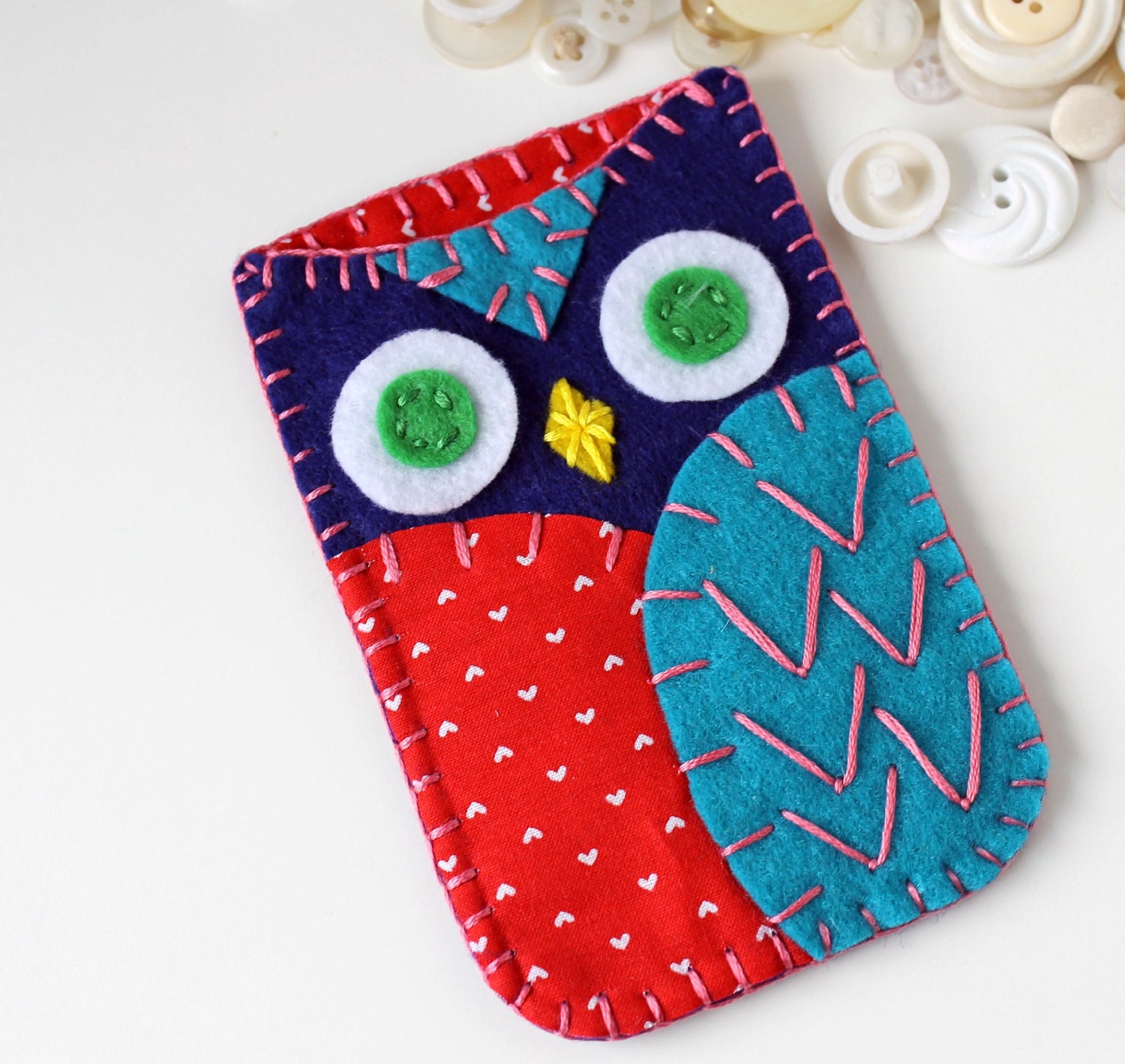 Felt Owl Iphone Case Cozy Samsung Blackberry
