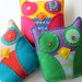 Wholesale Lot of 6 Felt Owl Plush Toys Softies Stuffed Animal Woodland Party Favors