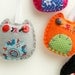 Wholesale Lot of 8 Eco Felt Kitty Cat Ornaments Party Favors Gifts
