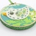 Sale Felt Bird Embroidery Hoop Wall Art Modern 4 inch Hanging Cute Green Blue READY TO SHIP