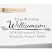 Custom Address Stamp - Wood Handle - cute birthday or bridesmaid gift - 1005