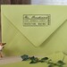 Self Inking Custom Rubber Address Stamp - organic lines - wedding personal housewarming gift - 1205