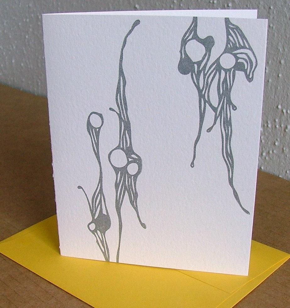Marine Illustration letterpress notecard