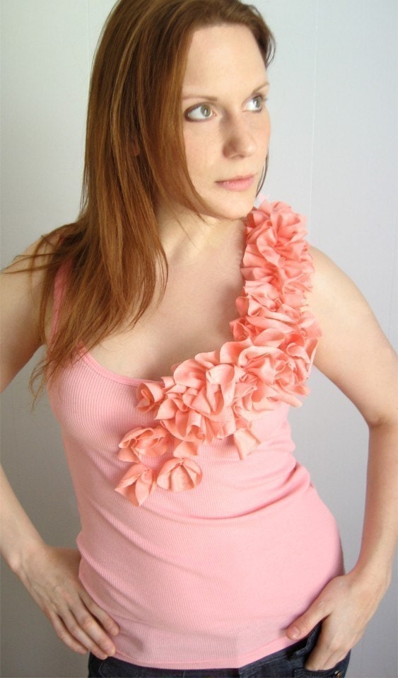 FLORA TANK - black, white or pink