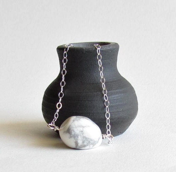 White Howlite Necklace