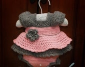 Crochet Dress Pattern - Millie Ann Shirt and Bloomers - Baby, Toddler, Child, Custom Size - Instant Download