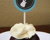 Rock & Roll Guitar Printable Party Circles