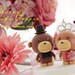 bride and groom monkey Wedding Cake Topper