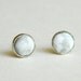 white howlite stud earrings post earings sterling silver