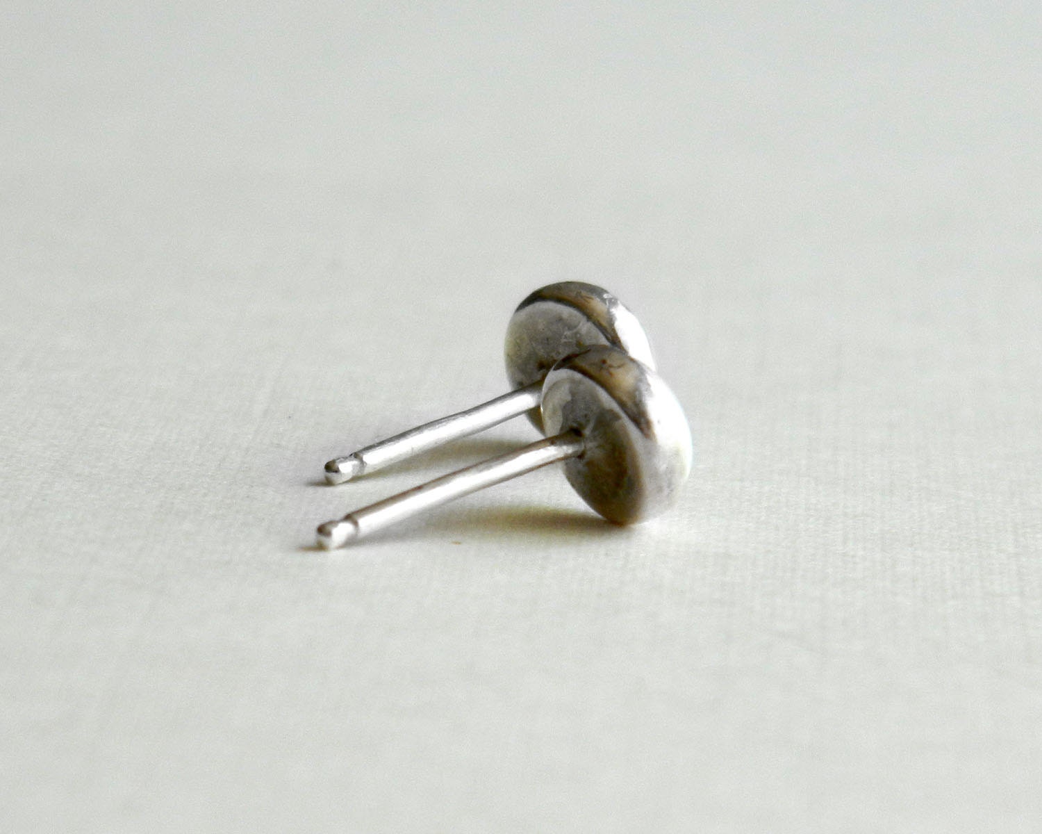 white howlite stud earrings post earings sterling silver