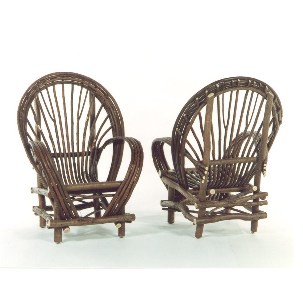 Rustic Fan Chair of Bent Willow