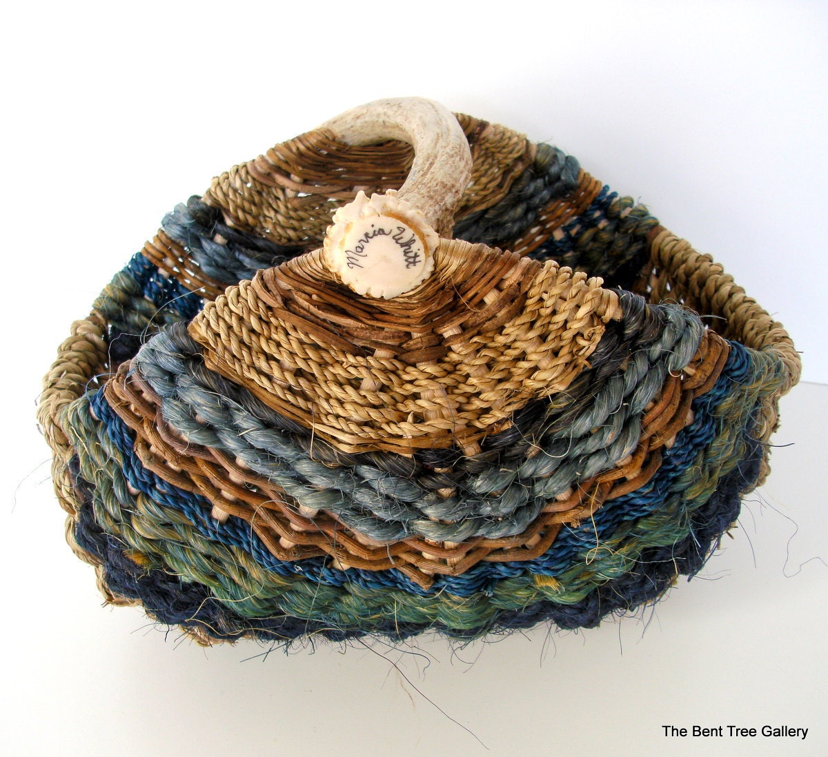 Antler Basket Woven from Natural Materials