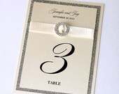 Jennifer Couture Coordinating Table Numbers for Wedding or Special Event