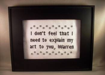 PDF/JPEG I don't feel that I need to explain my art to you, Warren - Empire Records (Pattern)
