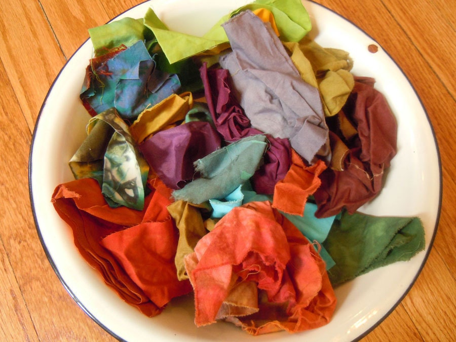 Fabric scraps, buy 3 get 20% off.