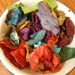 hand dyed fabric scraps