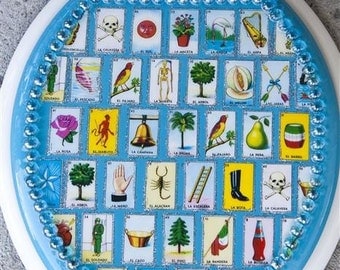 The Blue Loteria Toilet Seat