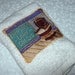 Crochet Hanging Towel "Thou Shalt lower the lid" Embroidered on it