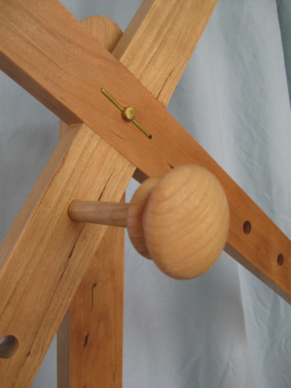 Cherry Wood Yarn Skein Winder with Counter