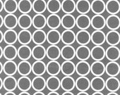 Gray Throw Pillows, Pillow Covers, Modern Home Decor Accentss, Dime Circles--white/gray Pillow Covers (Set of 2)  16x16 inch