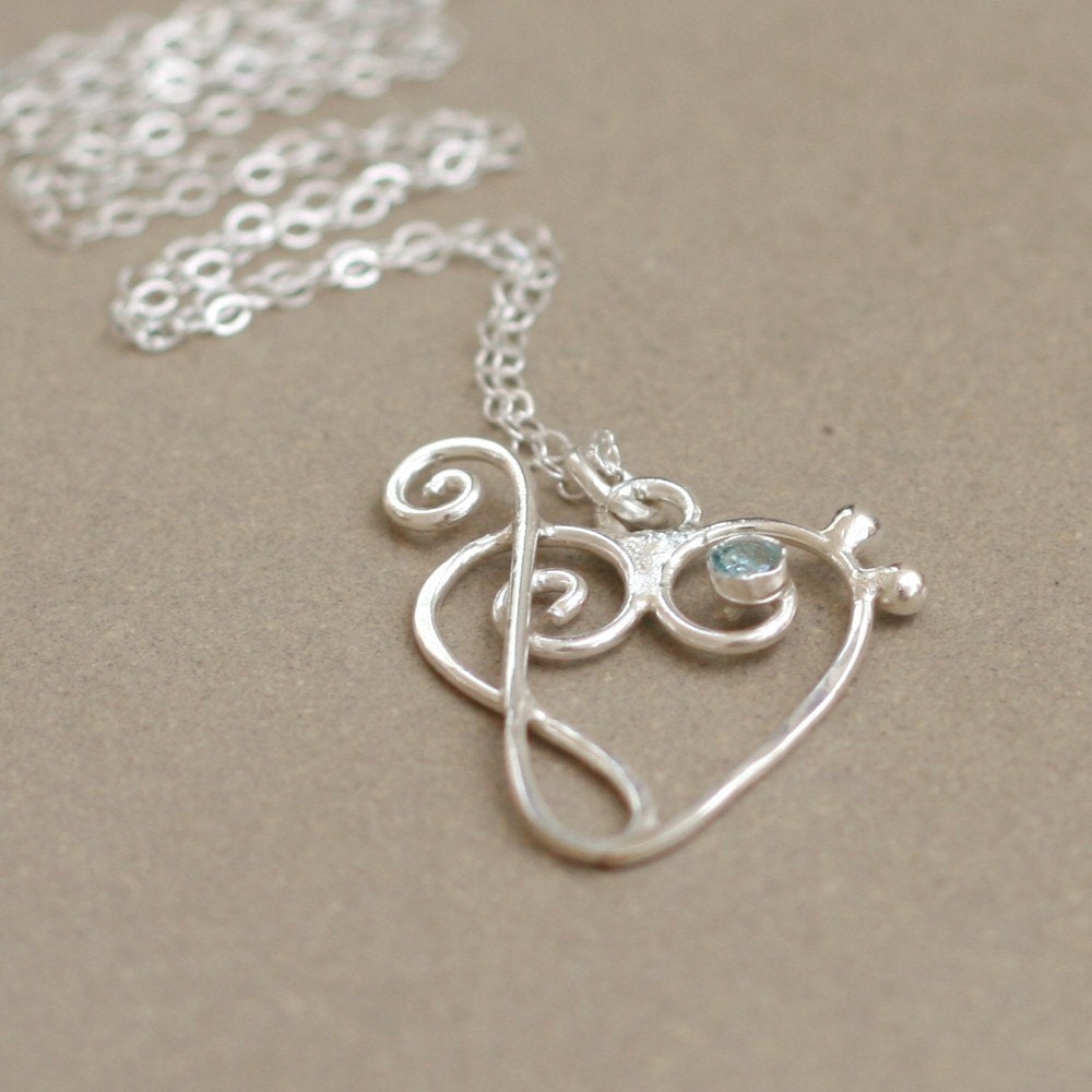 music heart with BIRTHSTONE. treble clef and bass clef. music jewelry. sterling silver music heart pendant. April diamond.